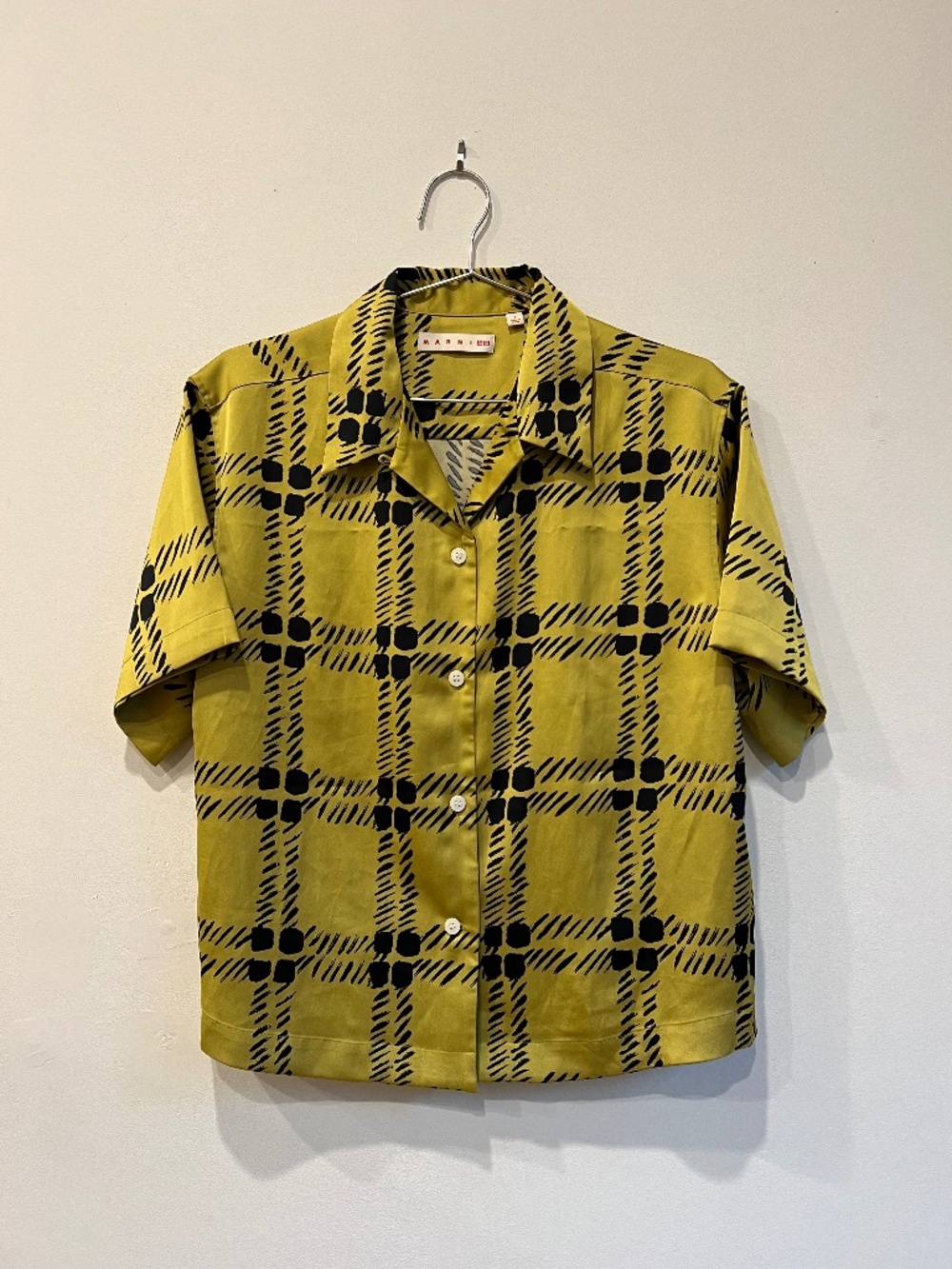 Marni X Uniqlo Gold Casual Button Down Men's Small